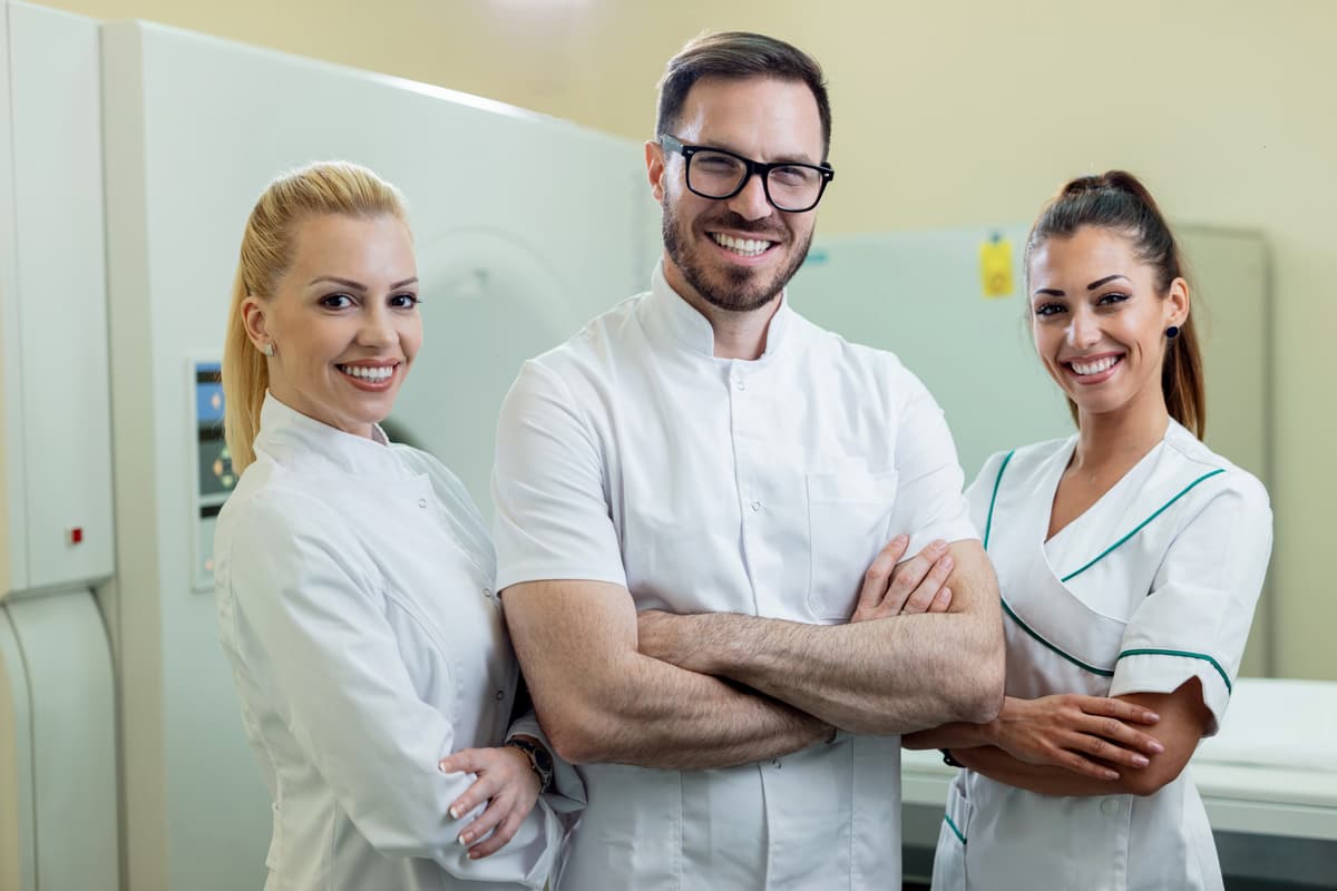 Professional dental team